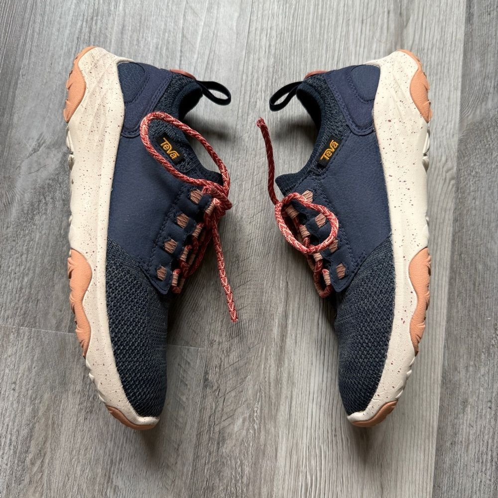 Teva Shoes Arrowood 2 Knit 6.5 Women’s Navy Coral Sneakers - Picture 5 of 12